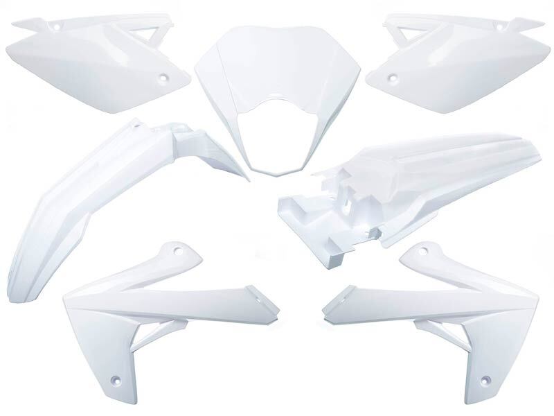 Kit plastique O PARTS blanc brillant - Rieju MRT/MRT Pro 50 (09-21) 