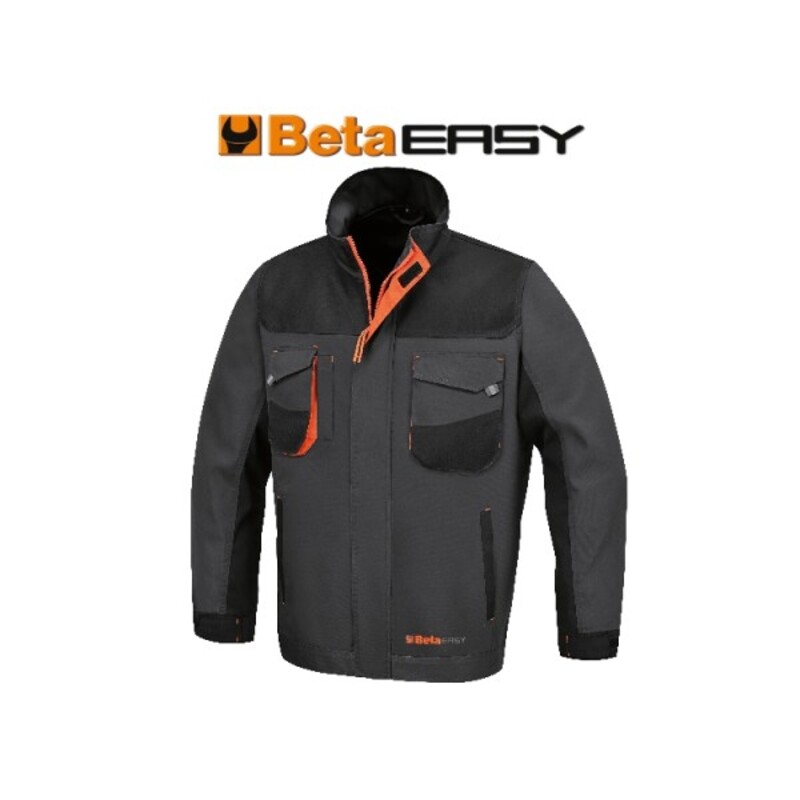 Veste de travail BETA en T/C canvas 260 g/m² empiècements en Oxford 