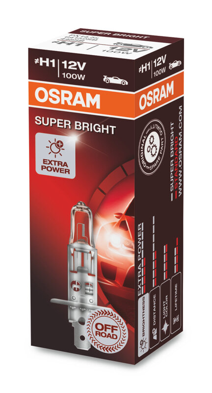 Ampoule OSRAM Super Bright Premium H1 12V/55W - X1 