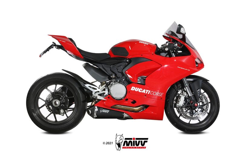 Silencieux MIVV Delta Race Slip-On acier inoxydable noir - Ducati Panigale V2 