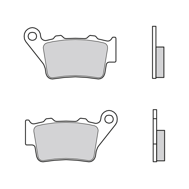 Plaquettes de frein BREMBO métal fritté - 07BB02SP 