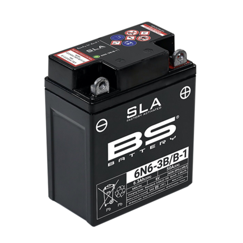 Batterie BS BATTERY SLA sans entretien activé usine - 6N6-3B/B-1 