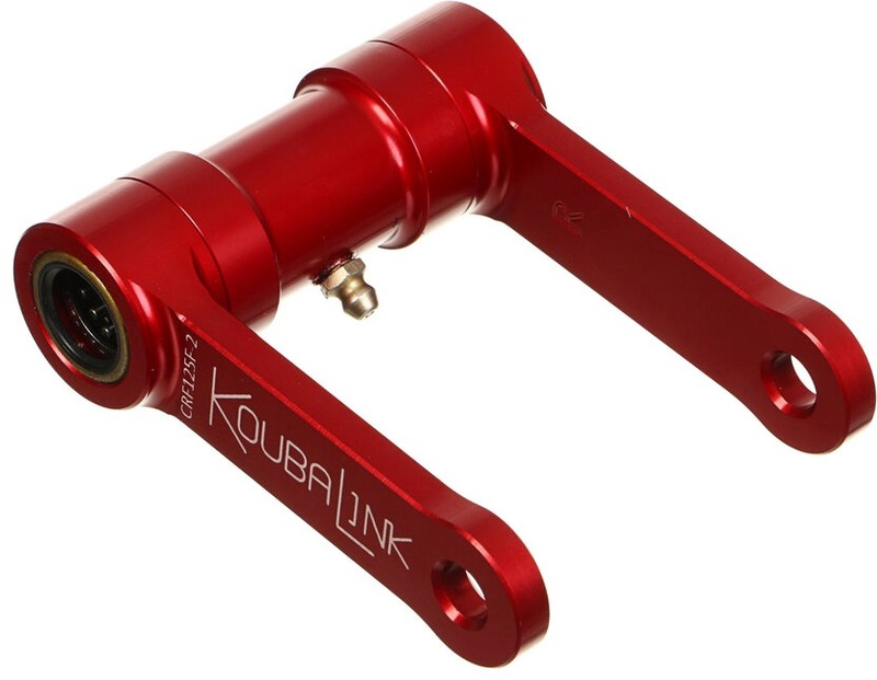 Kit de rabaissement de selle KOUBALINK (44.5 mm) rouge - Honda CRF125F 