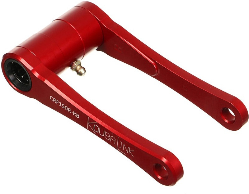 Kit de rabaissement de selle KOUBALINK (41.3 - 44.5 mm) rouge - Honda CRF150R / RB 