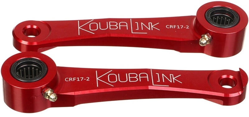 Kit de rabaissement de selle KOUBALINK (31.8 - 38.1 mm) rouge - Honda 