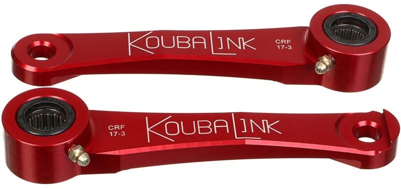 Kit de rabaissement de selle KOUBALINK (57.2 - 63.5 mm) rouge - Honda