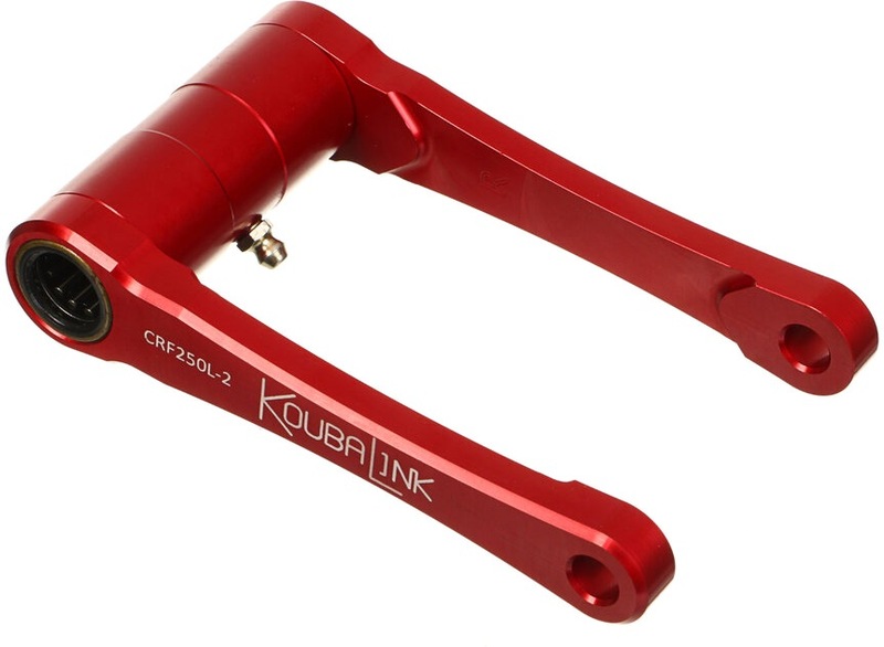 Kit de rabaissement de selle KOUBALINK (44.5 mm) rouge - Honda CRF250L 