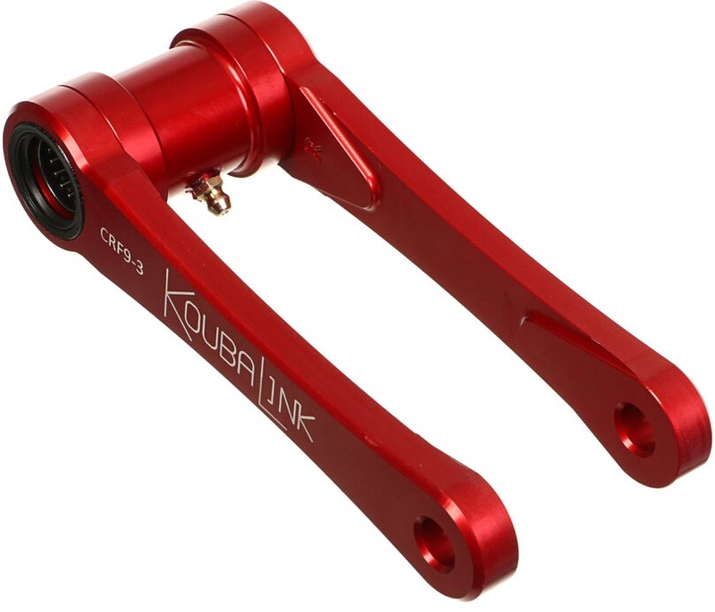 Kit de rabaissement de selle KOUBALINK (38.1 - 53.3 mm) rouge - Honda CRF250R / 450R 