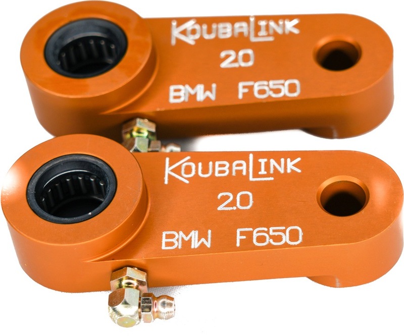 Kit de rabaissement de selle KOUBALINK (50.8 mm) orange - BMW F650 Funduro 