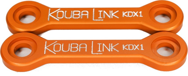 Kit de rabaissement de selle KOUBALINK (29.2 mm) orange - Kawasaki KDX200 / 220 