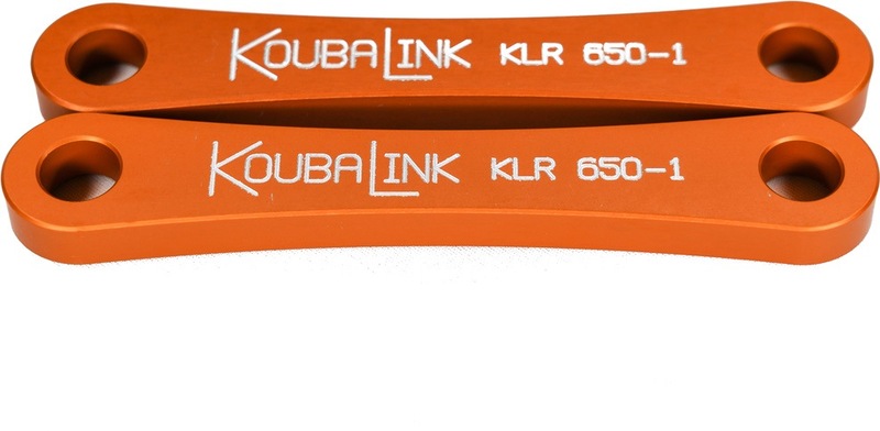 Kit de rabaissement de selle KOUBALINK (31.8 mm) orange - Kawasaki KLR650 