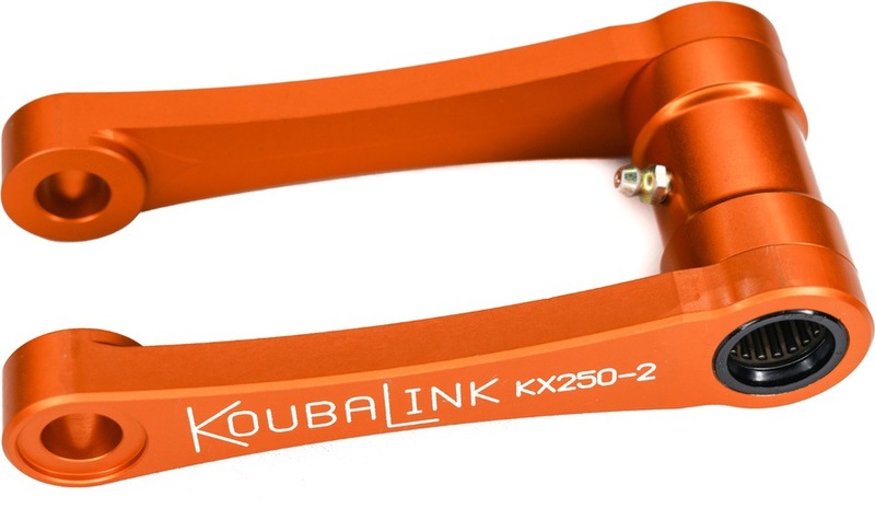 Kit de rabaissement de selle KOUBALINK (41.3 mm) orange - Kawasaki KX250 