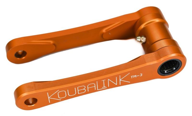 Kit de rabaissement de selle KOUBALINK (38.1 - 41.0 mm) orange - TM Racing 