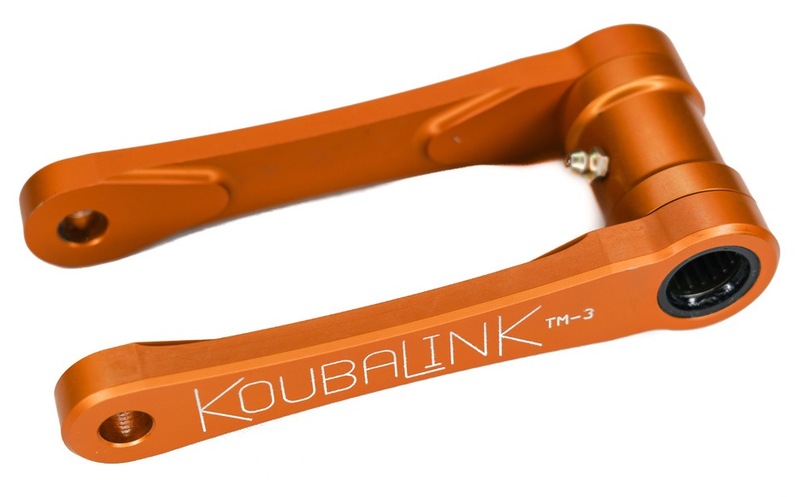 Kit de rabaissement de selle KOUBALINK (63.5 - 67.1 mm) orange - TM Racing 