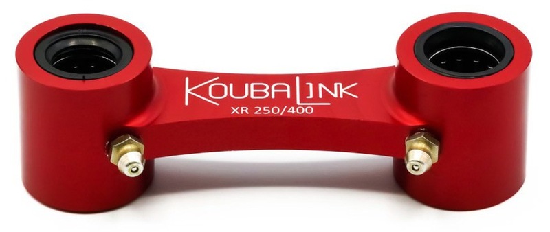 Kit de rabaissement de selle KOUBALINK (25.4 mm) rouge - Honda XR250R / 400R 