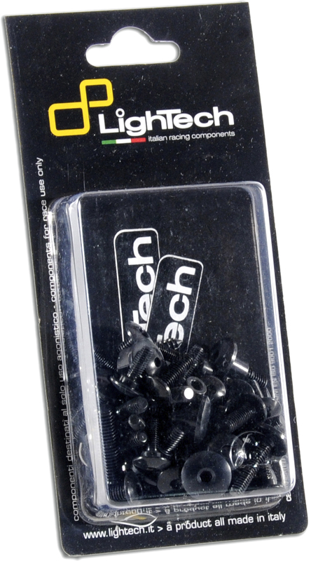 Kit vis de carénage LIGHTECH ergal noir - Aprilia RS660 