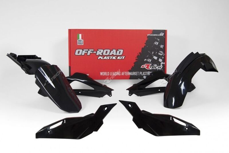 Kit plastique RACETECH Black - Husqvarna TE 