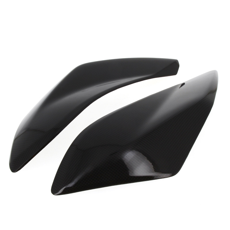 Caches latéraux d'échappement LIGHTECH carbone brillant