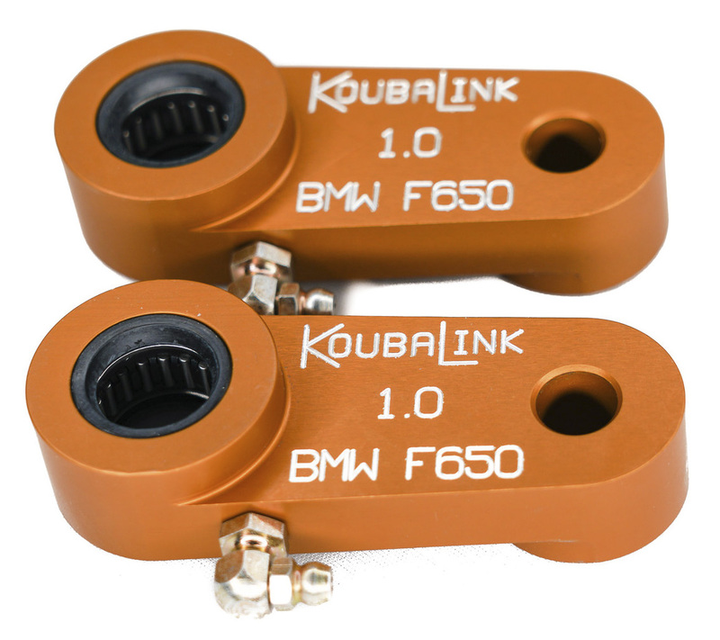 Kit de rabaissement de selle KOUBALINK (25.4 mm) orange - BMW F650 Funduro 