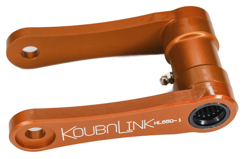 Kit de rabaissement de selle KOUBALINK (25.4 mm) orange - Husqvarna TR650 Strada / Terra