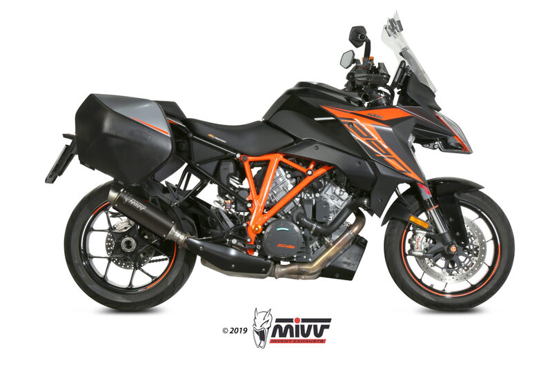Silencieux MIVV Dakar Slip-On acier inoxydable noir - KTM 1290 Superduke GT 