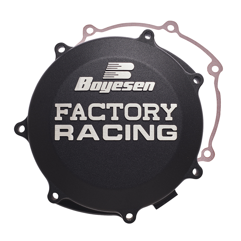 Couvercle de carter d'embrayage BOYESEN Factory Racing noir 