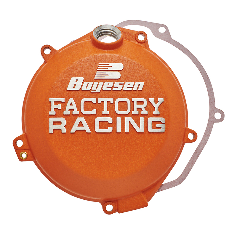 Couvercle de carter d'embrayage BOYESEN Factory Racing orange - KTM SX85 