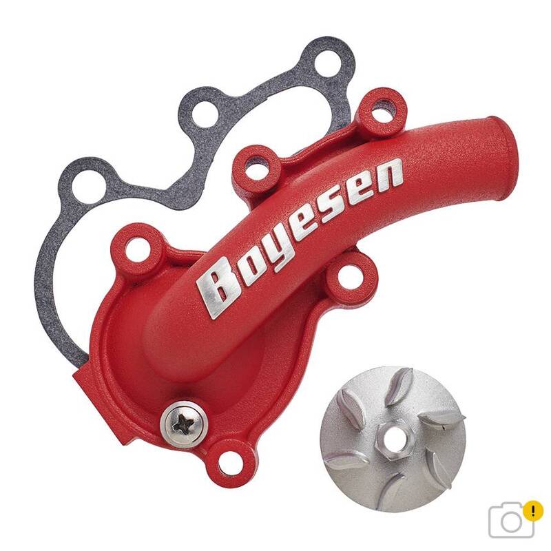 Couvercle de pompe à eau + turbine BOYESEN SuperCooler - rouge 