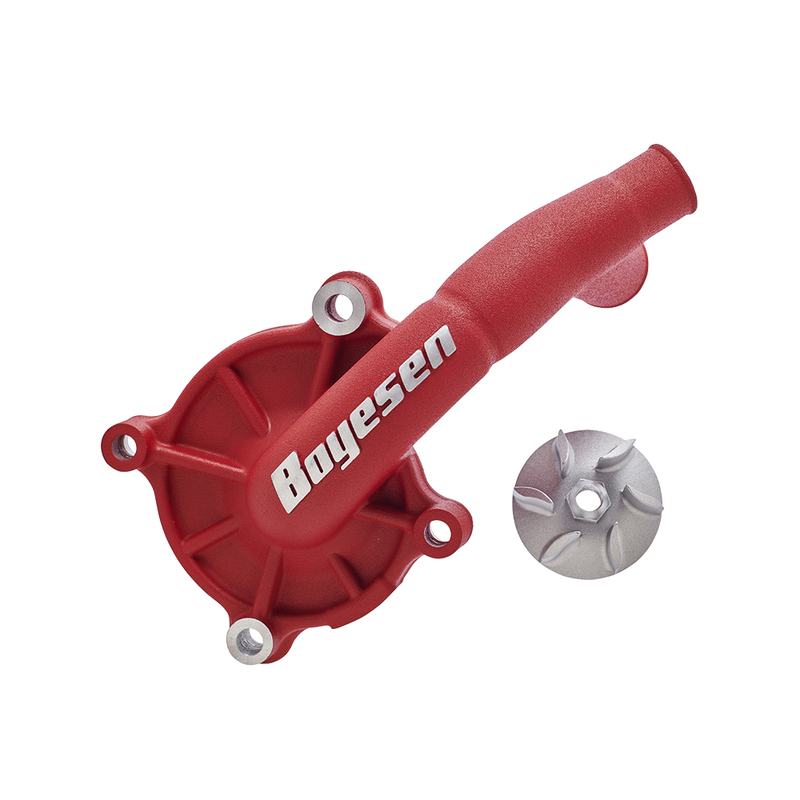 Couvercle de pompe à eau + turbine BOYESEN SuperCooler rouge - Gas Gas EX450F/MC450F 