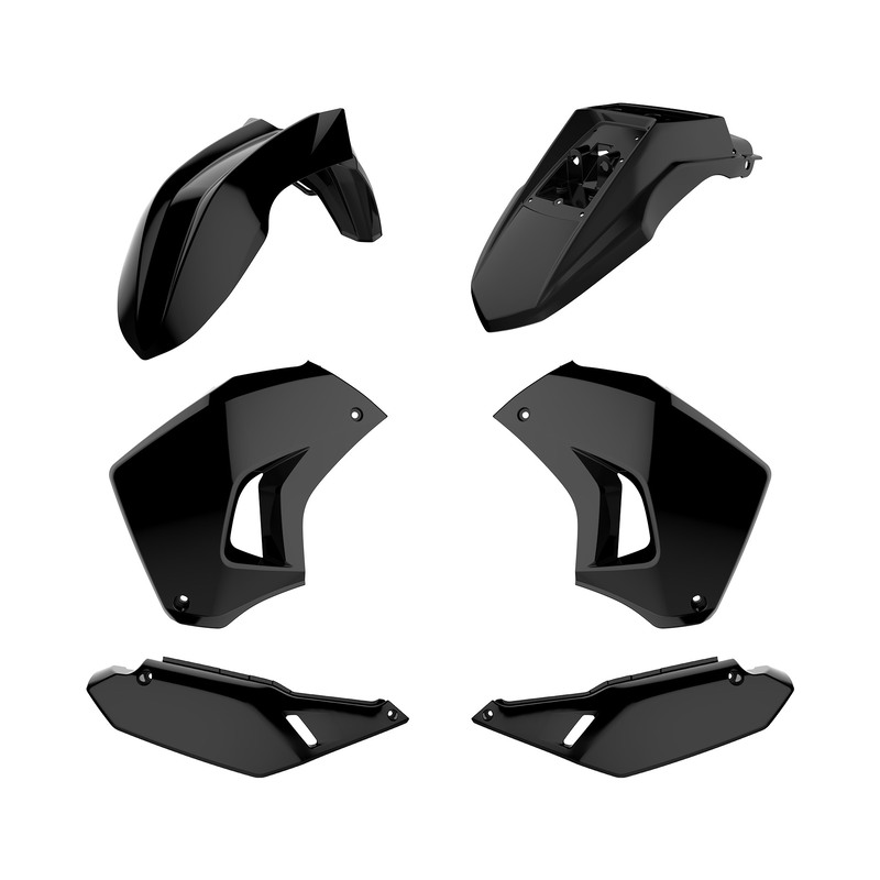 Kit plastique POLISPORT Kawasaki KLR650 noir 