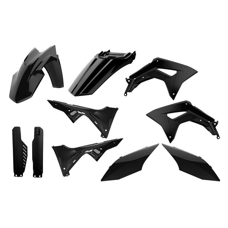 Kit plastique POLISPORT noir - Honda CRF 150L 