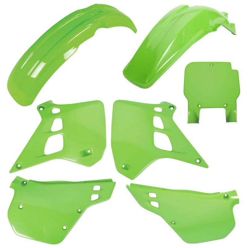 Kit plastiques POLISPORT couleur origine - Kawasaki KX 125 (90-91) 