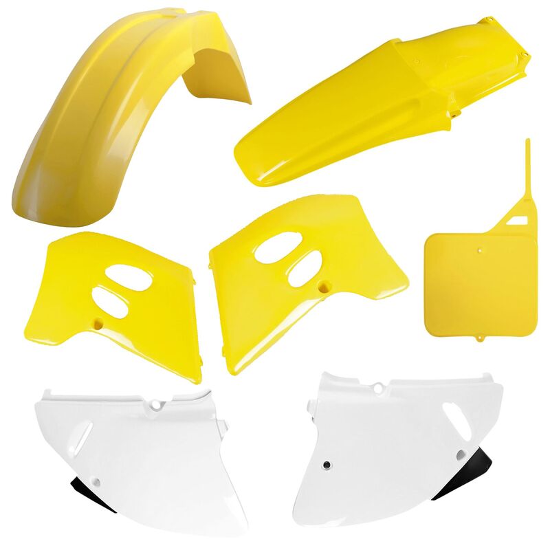 Kit plastiques POLISPORT couleur origine - Suzuki RM 125 (93-95) 