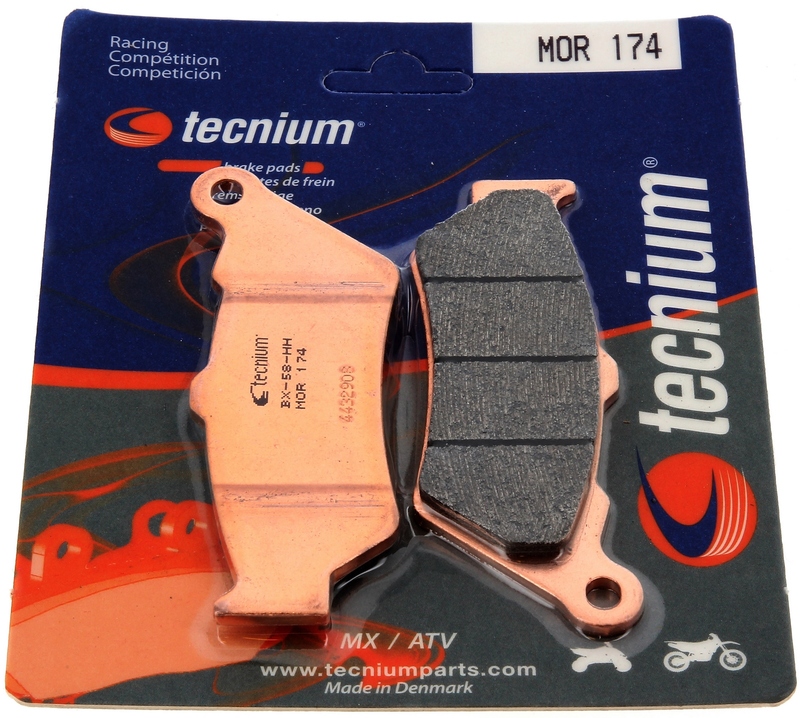 Plaquettes de frein TECNIUM MX/ATV métal fritté - MOR174 