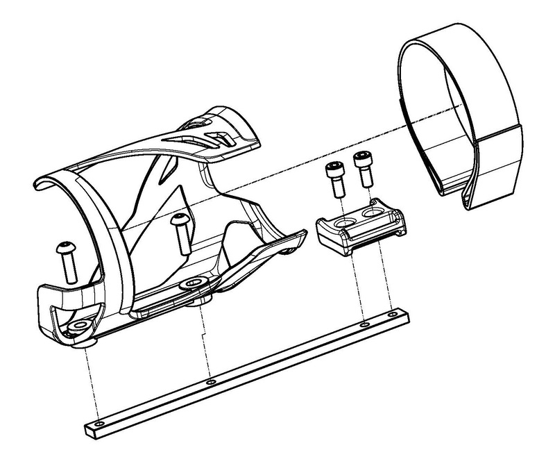 Support de batterie double POLINI E-Bike 