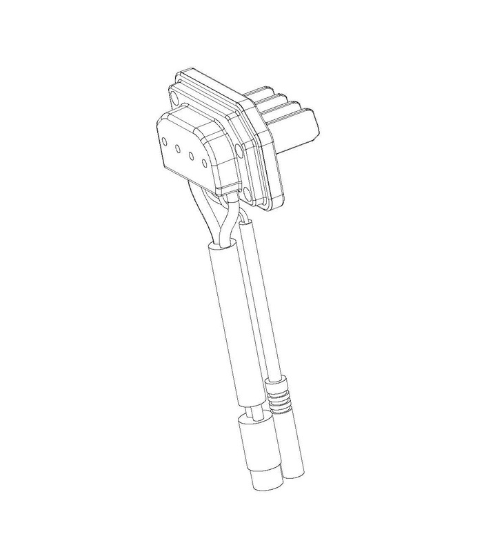 Connecteur Evo POLINI batterie E-Bike 500W - 110mm