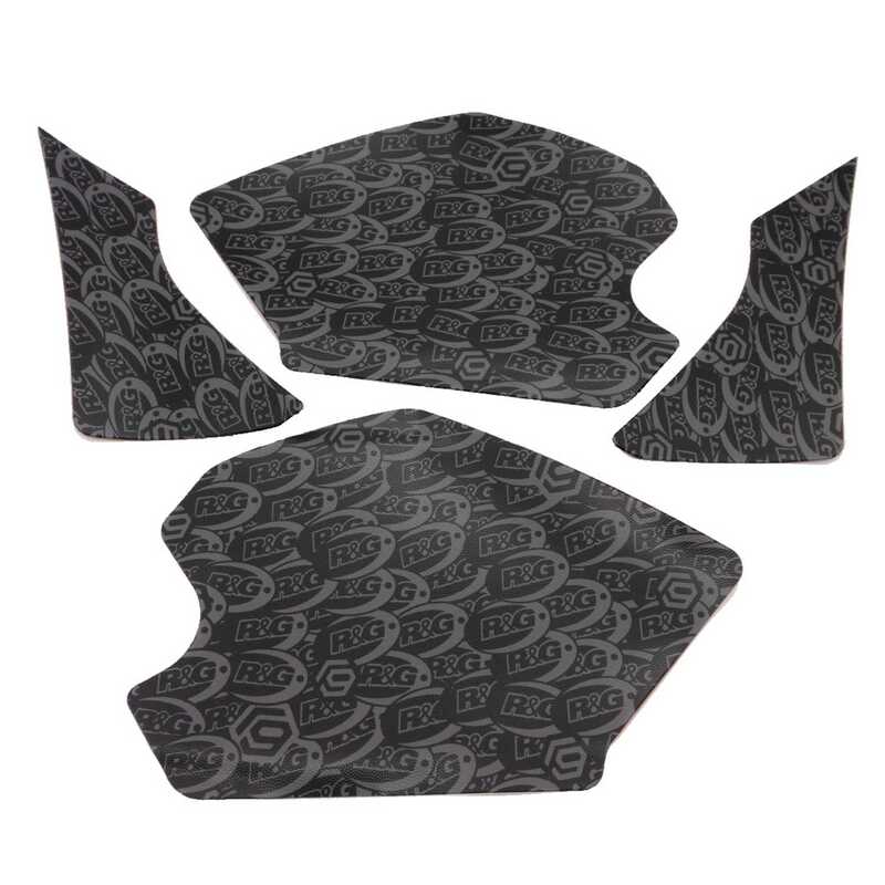 Kit grip de réservoir 4 pièces R&G RACING Race Grip - noir 