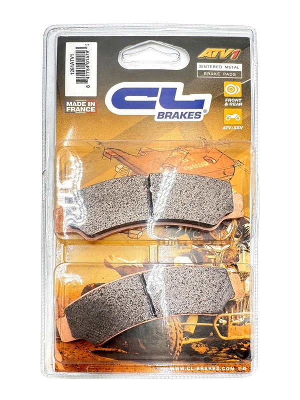 Plaquettes de frein CL BRAKES Quad métal fritté - 1261ATV1 