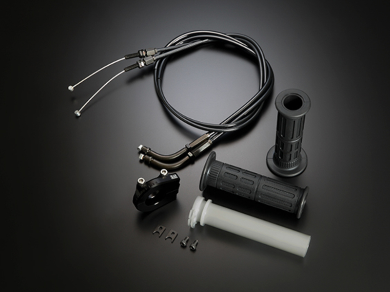 Kit poignée de gaz et support de câbles YOSHIMURA pour carbu TMR-L / FCR-L - 115mm
