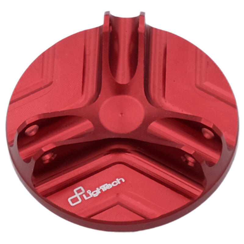 Bouchon de carter d'huile LIGHTECH - M19 x 2.5 - Rouge 