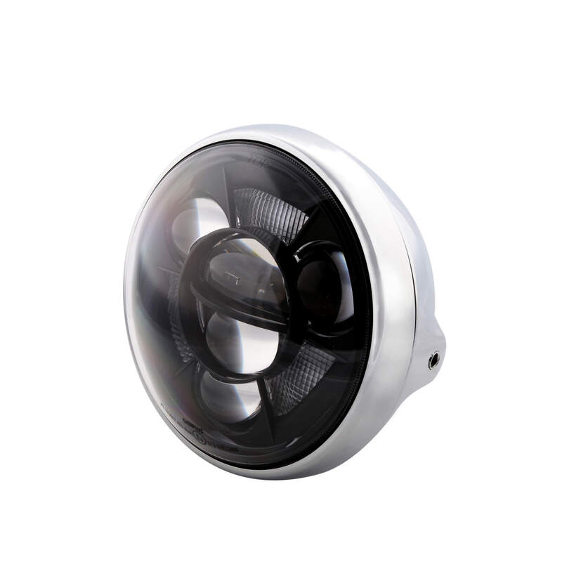 Feu avant LED HIGHSIDER British-Style type 11 - montage latéral 