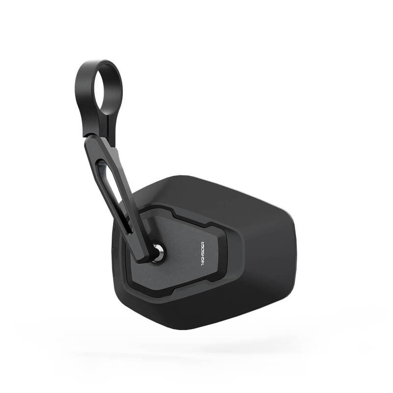 Rétroviseur embout de guidon HIGHSIDER pro Esagano-RS court - noir/noir 