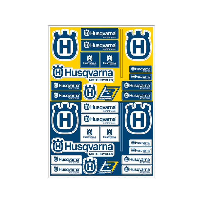 Planche de stickers BLACKBIRD PVC - Husqvarna 