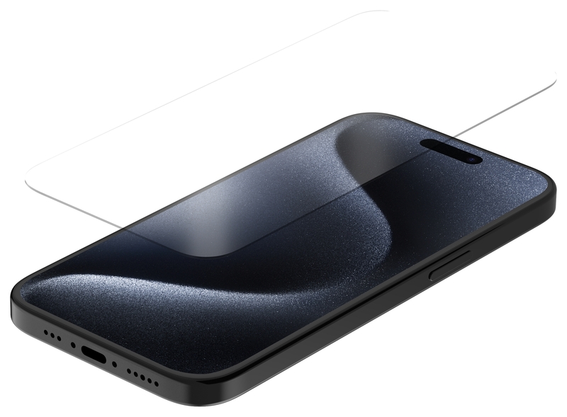 Protection d'écran QUAD LOCK verre trempé - iPhone 15/15 Pro 