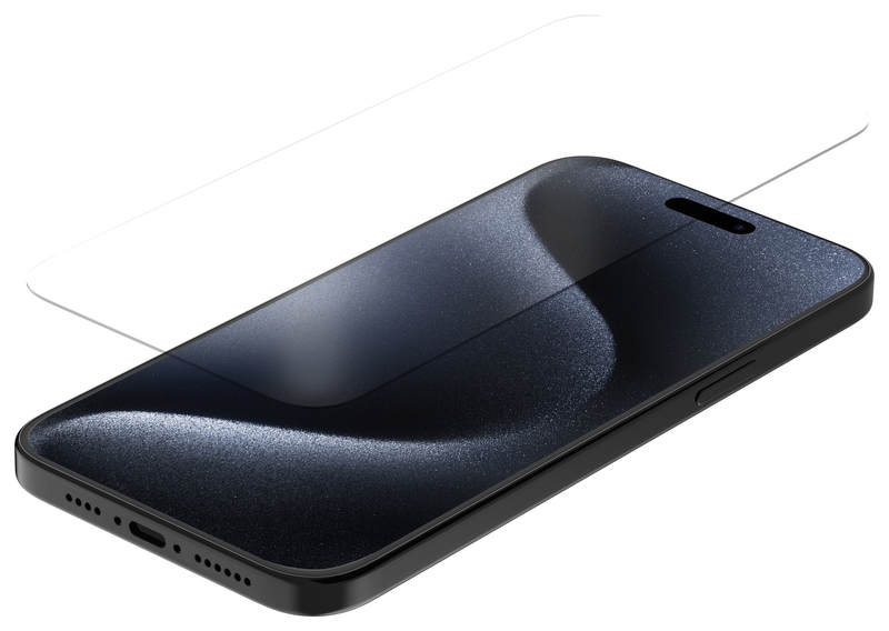 Protection d'écran QUAD LOCK verre trempé - iPhone 15 Plus/15 Pro Max 