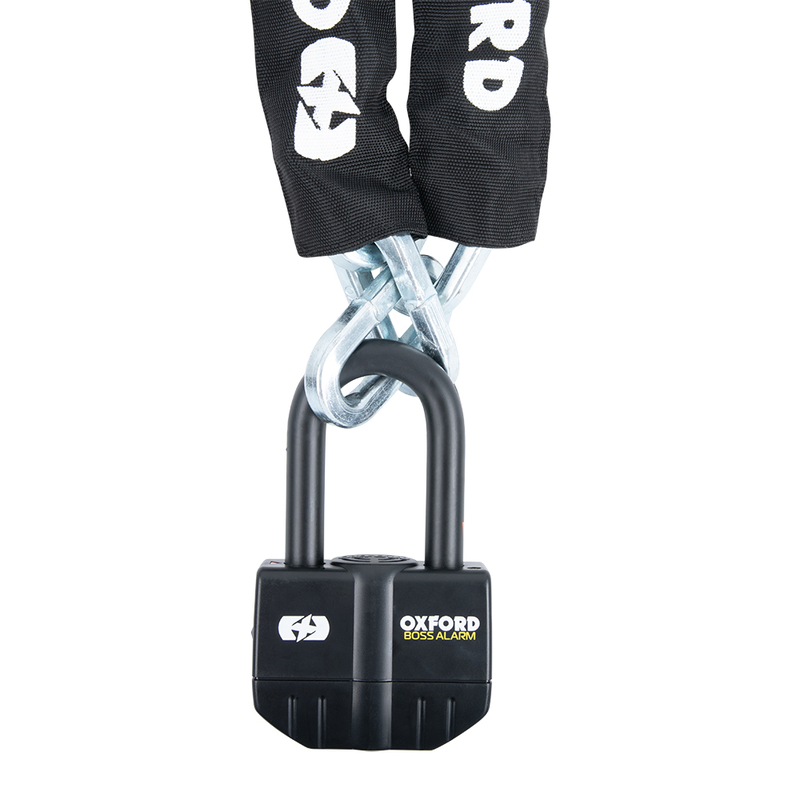 Antivol chaîne OXFORD Boss Alarm 16mm + chaine 12X1.2 