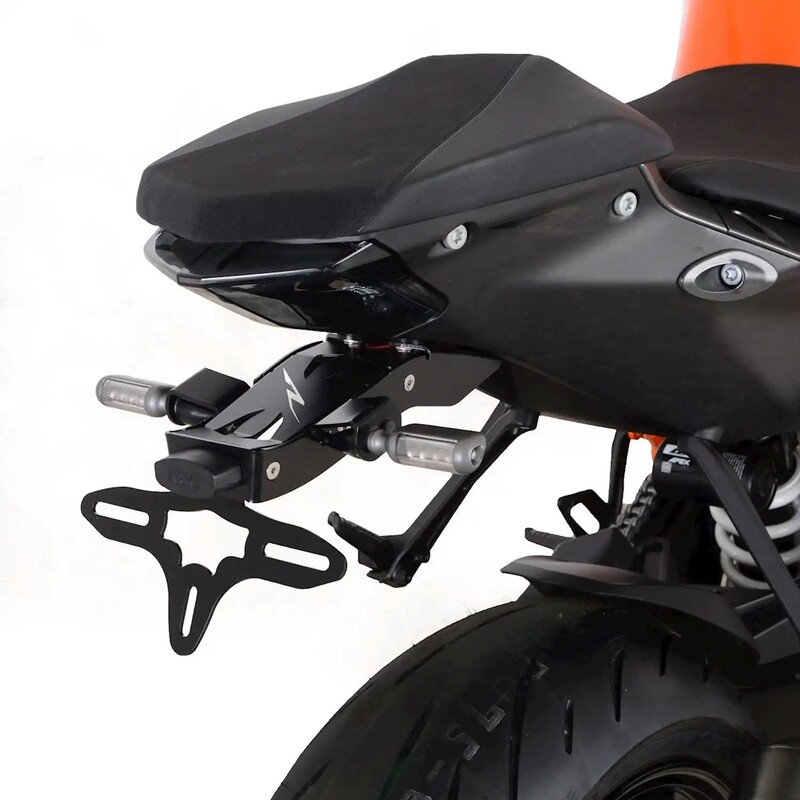 Support de plaque R&G RACING noir/orange 