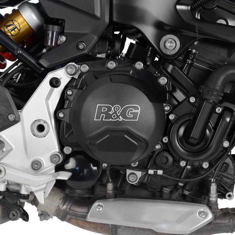 Couvre-carter droit (embrayage) R&G RACING PRO noir 
