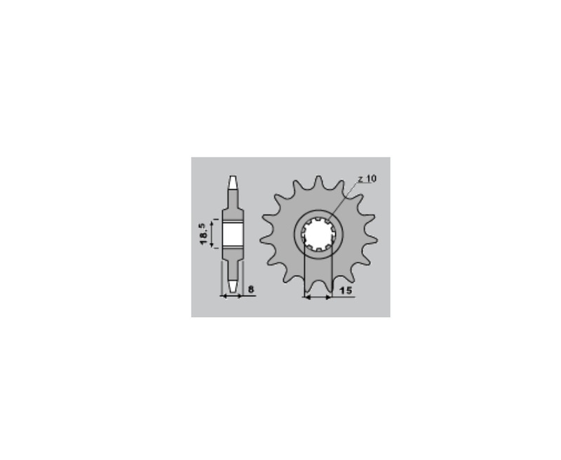Pignon PBR acier standard 599 - 415 