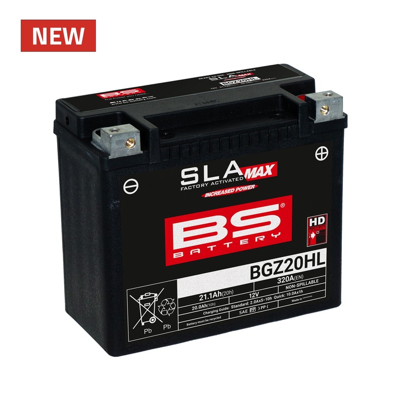 Batterie BS BATTERY SLA Max sans entretien activée usine - BGZ20HL 